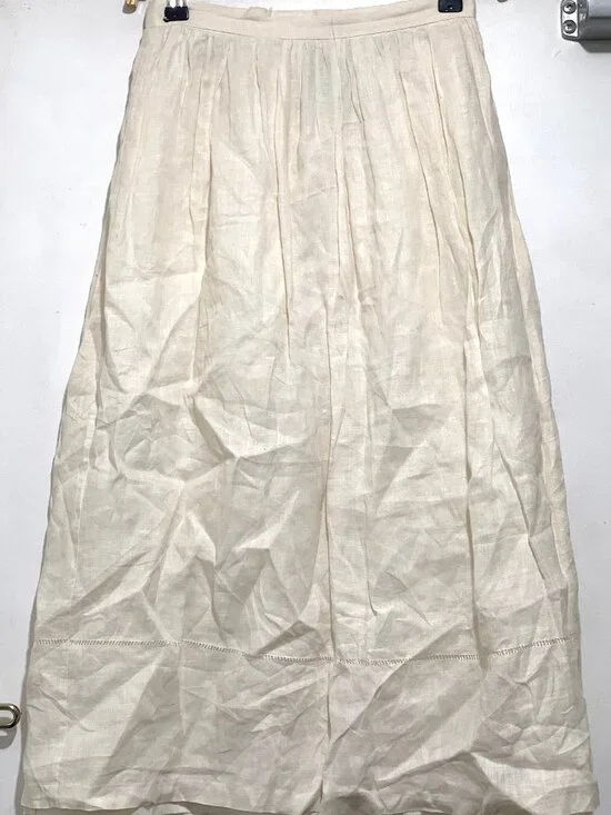 VINTAGE CLOAK OF MANY COLORS BY LIBERTY & LUCREZIA 100% IRISH LINEN SKIRTS - Picture 1 of 7